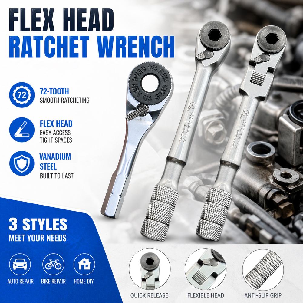 Outdoor Furniture Hotel - Mini Ratchet Wrench Set Portable Multi-Purpose