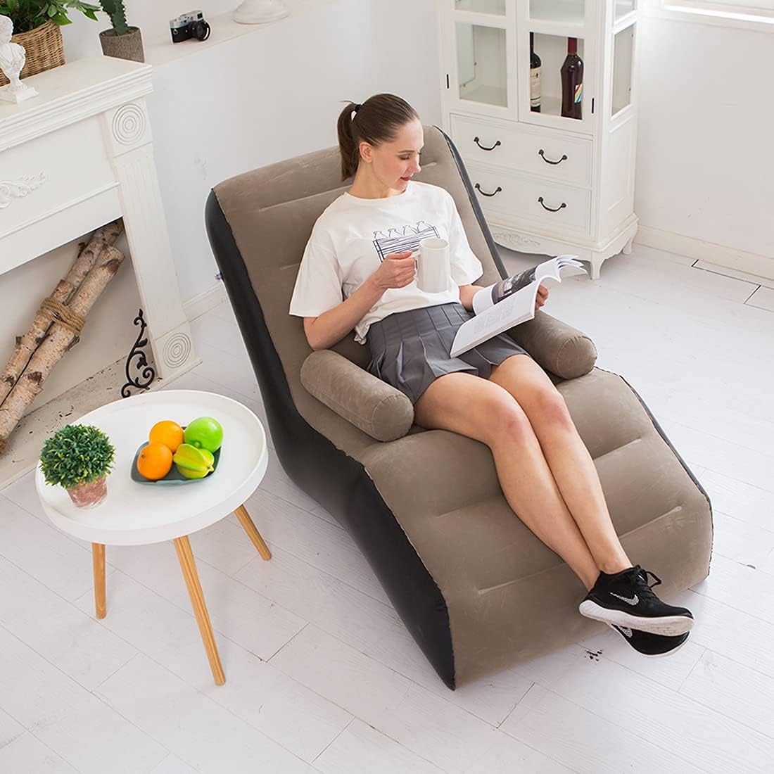 Outdoor Furniture Philippines - Folding Lazy Sofa,Inflatable Lounge Chair Thickened