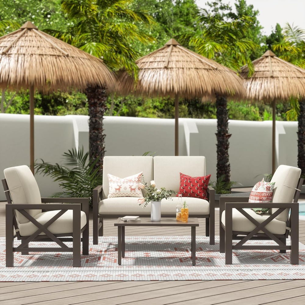 Four Pieces Patio Set, Outdoor - Outdoor Furniture One Piece ulasan dan harga