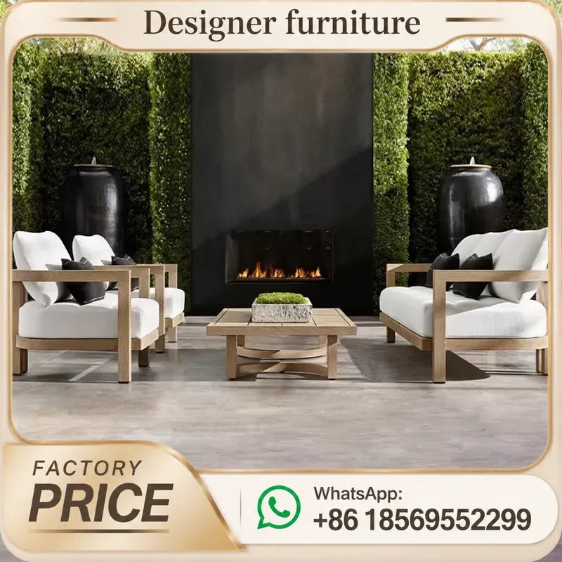 Teak Wood Sofa Set Waterproof  - Outdoor Furniture Hotel ulasan dan harga