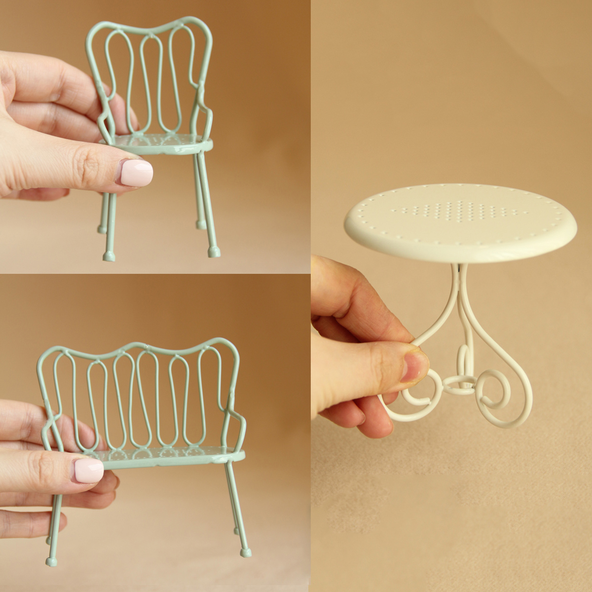 1:8/1:12 Miniature Iron Table  - Outdoor Furniture Hotel ulasan dan harga