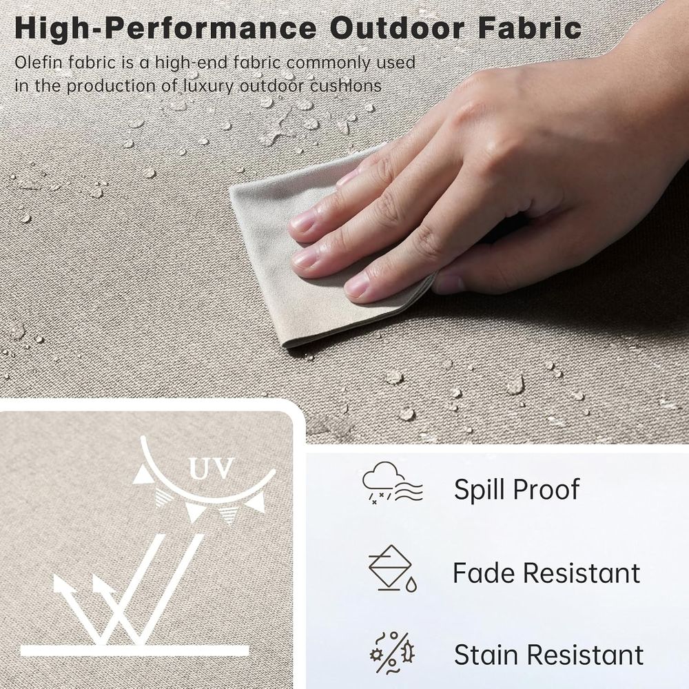 6 Thick Outdoor Cushion Set -  - Outdoor Furniture Cushions 24 X 24 ulasan dan harga