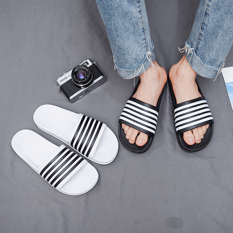 New Men's Slippers Black And W - Outdoor Furniture Hotel ulasan dan harga