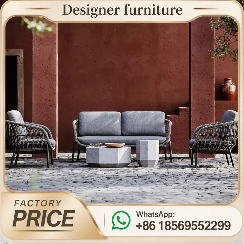 Outdoor Rope Weaving Sofa Set  - Outdoor Furniture Hotel ulasan dan harga