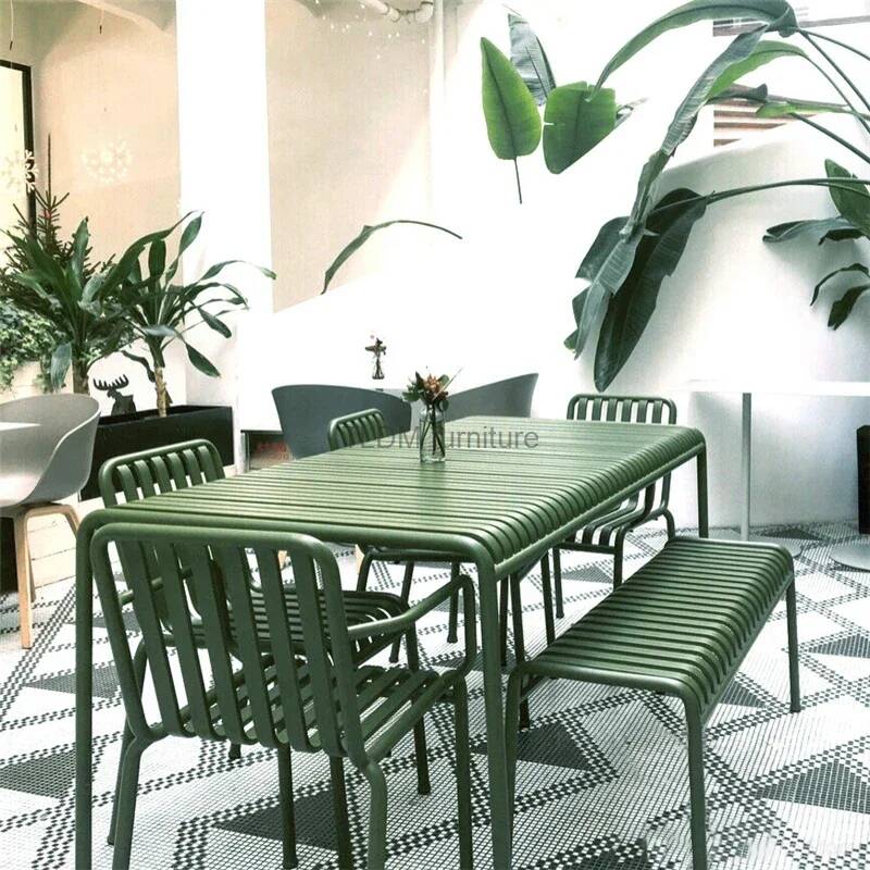 Modern Minimalist Leisure Cour - Outdoor Furniture Green ulasan dan harga