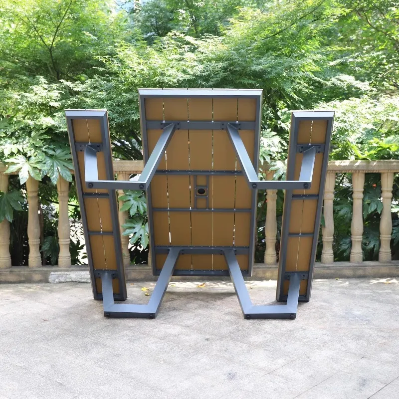 Outdoor Plastic Wood Table and - Outdoor Furniture One Piece ulasan dan harga