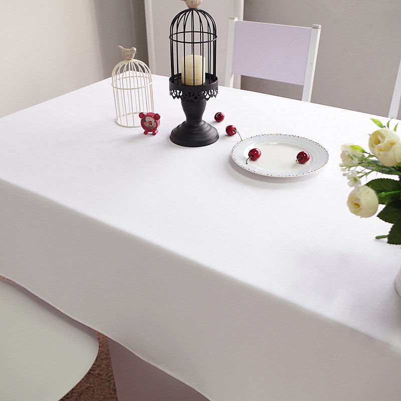 White Tablecloth Home Dinner P - Outdoor Furniture Green ulasan dan harga
