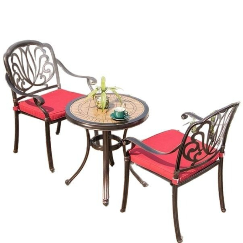 Cast aluminum one table courty - Outdoor Furniture One Piece ulasan dan harga