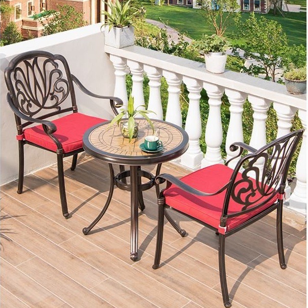Cast aluminum one table courty - Outdoor Furniture One Piece ulasan dan harga