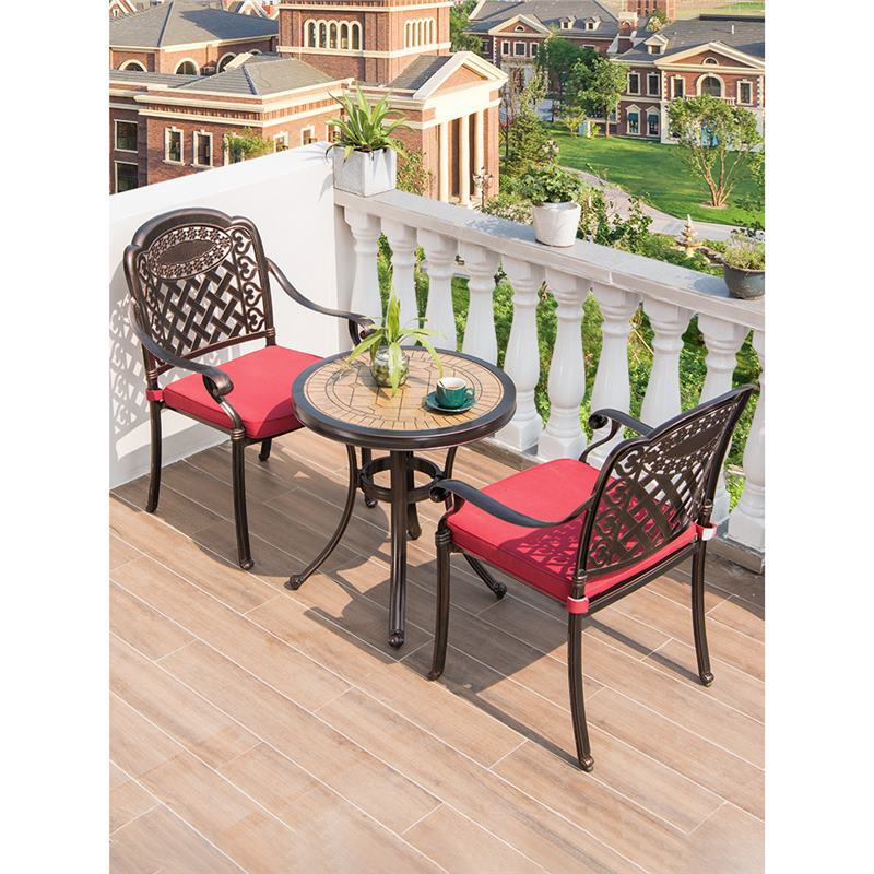 Cast aluminum one table courty - Outdoor Furniture One Piece ulasan dan harga