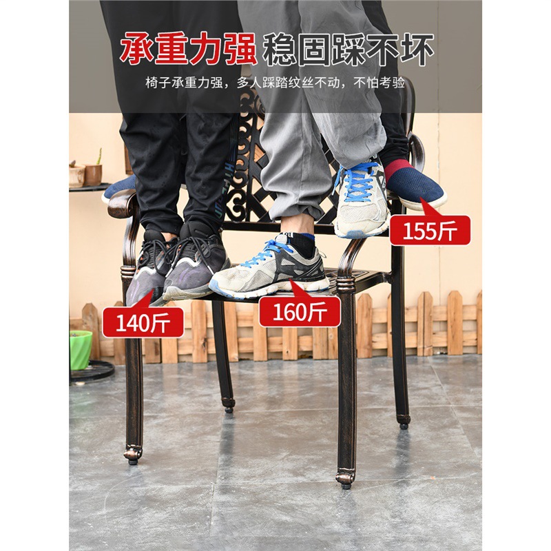 Cast aluminum one table courty - Outdoor Furniture One Piece ulasan dan harga