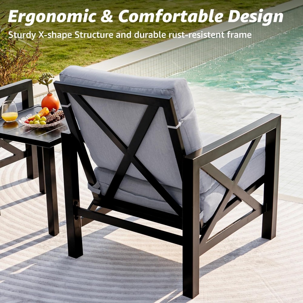 Three Piece Patio Bistro, Conv - Outdoor Furniture One Piece ulasan dan harga