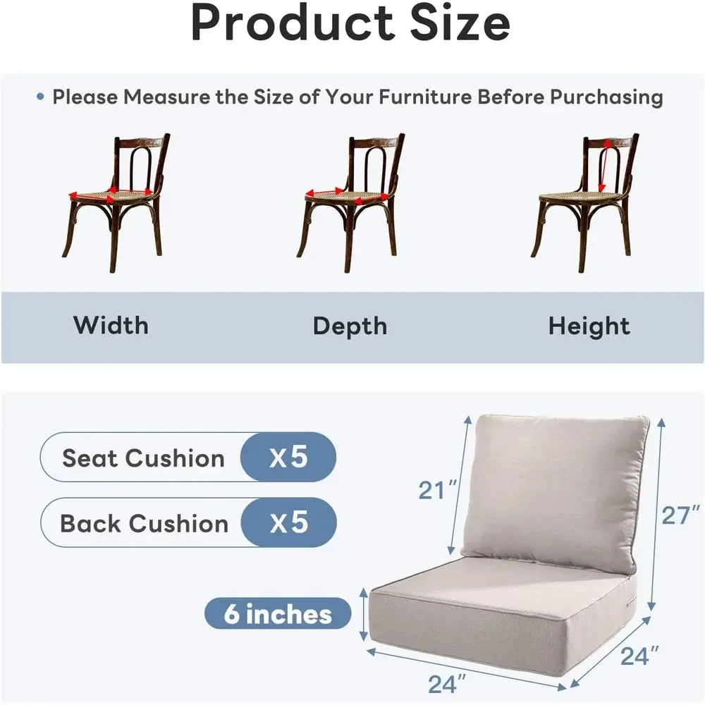 6 Thick Outdoor Chair Cushions - Outdoor Furniture Cushions 24 X 24 ulasan dan harga